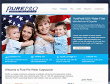 Tablet Screenshot of catalog.pure-pro.com